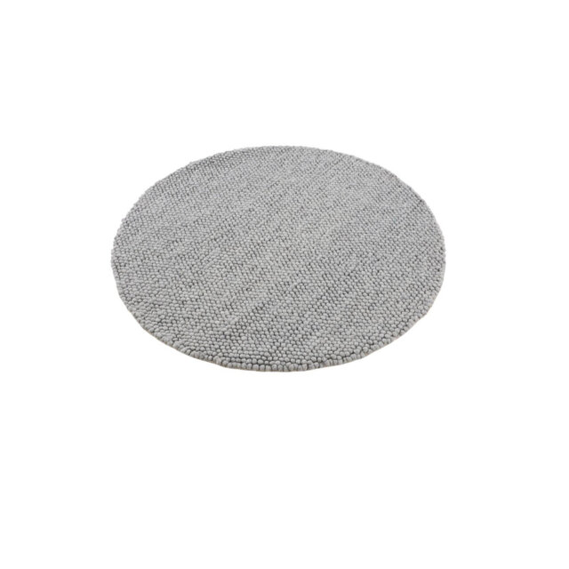 Handgefertigter Wollteppich Aus In Hellgrau Hand Crafted Hand Loomed Light Grey Area Rug