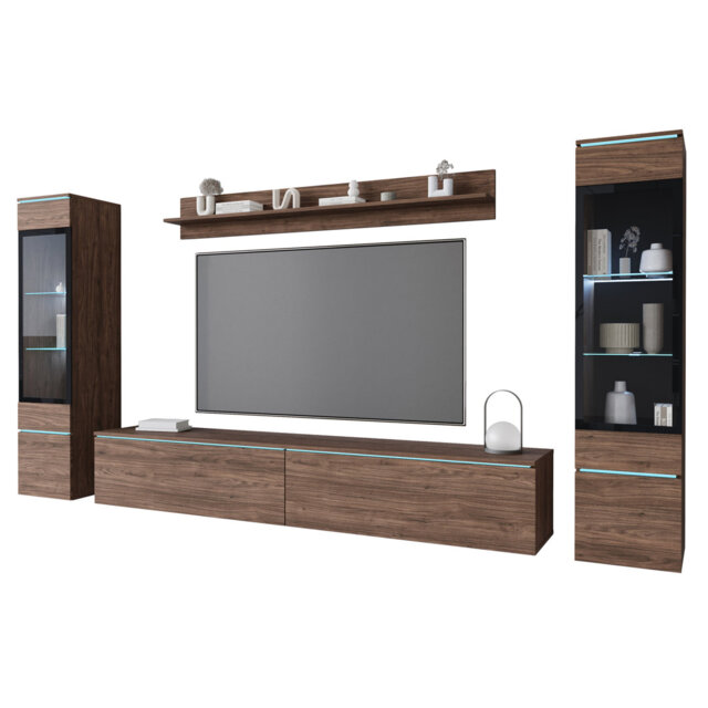 "Unfinished Entertainment Centre for TVs up to 78"" with Fireplace Included"