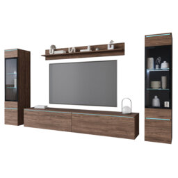 "Unfinished Entertainment Centre for TVs up to 78"" with Fireplace Included"