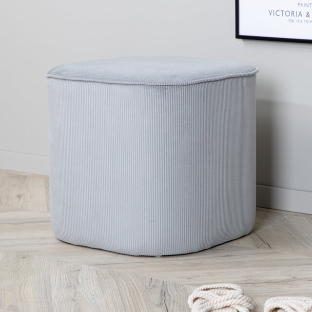 Darene 44cm Wide Round Pouf Ottoman