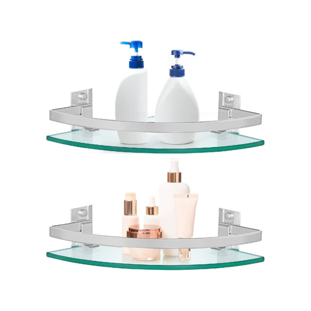 Glass Bathroom Shelves