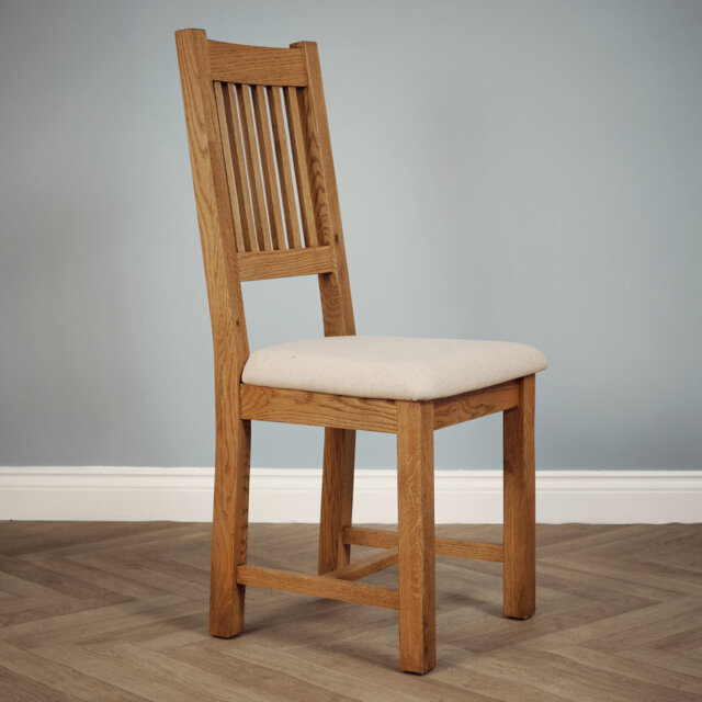 48cm H Genuine Leather Upholstered Parsons Chair in Brown