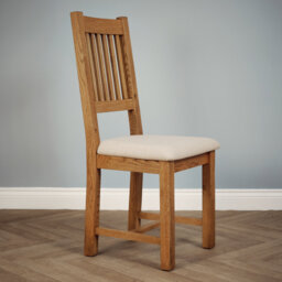 48cm H Genuine Leather Upholstered Parsons Chair in Brown