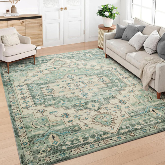 Antique Ember Cashmere Shag Area Rug