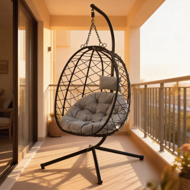Hanging Chair, Gray, Technical Fabric
