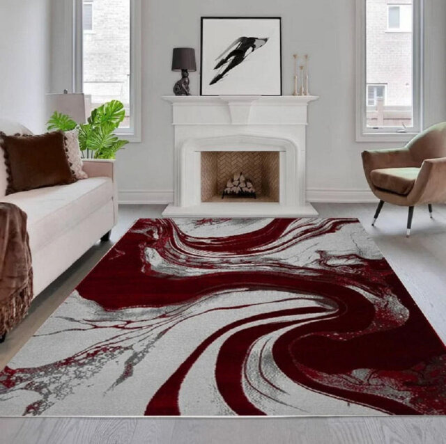 No Distressing Geometric Area Rug