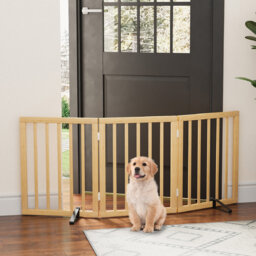 Bamboo Free Standing Pet Gate