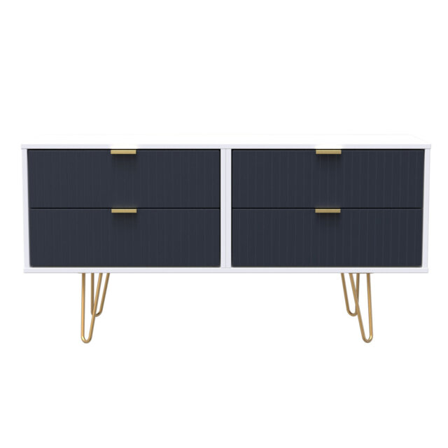 Beranda 4 Drawer Bed Box in Reed Green & Vinatge Oak (Ready Assembled)