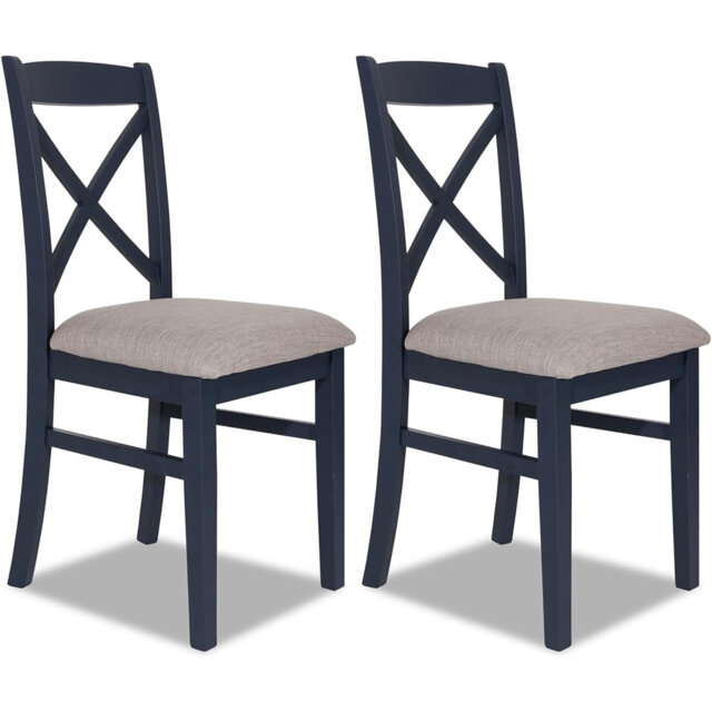 Bayou 50cm H Upholstered Cross Back Side Chair