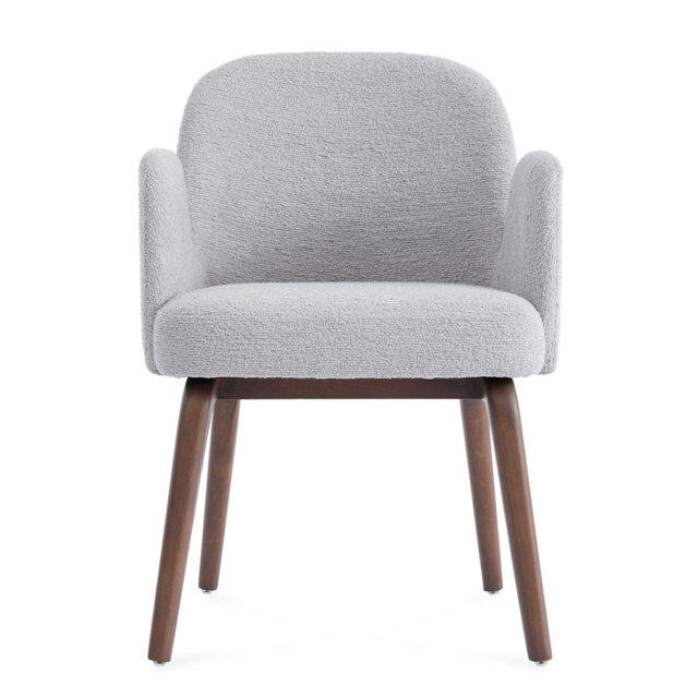 Elano Walnut Effect Ash Wooden Frame Dining Chair