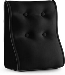 Sit-up Back Comfort Contour Wedge Pillow With Zipper Connector Headboard Velvet Reading Pillows For Sitting Up In Bed Sofa Backrest Lumbar Support Cus