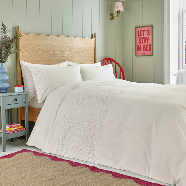 Margo Embroidery Cotton Duvet Cover Set