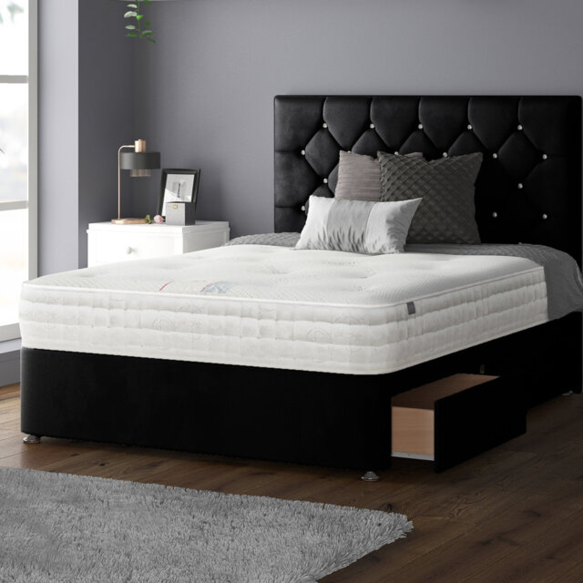 Eberhardt Upholstered UK Double - DE 135 X 190 Cm Divan Bed