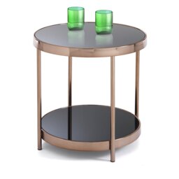 Nesbitt Glass Top End Table