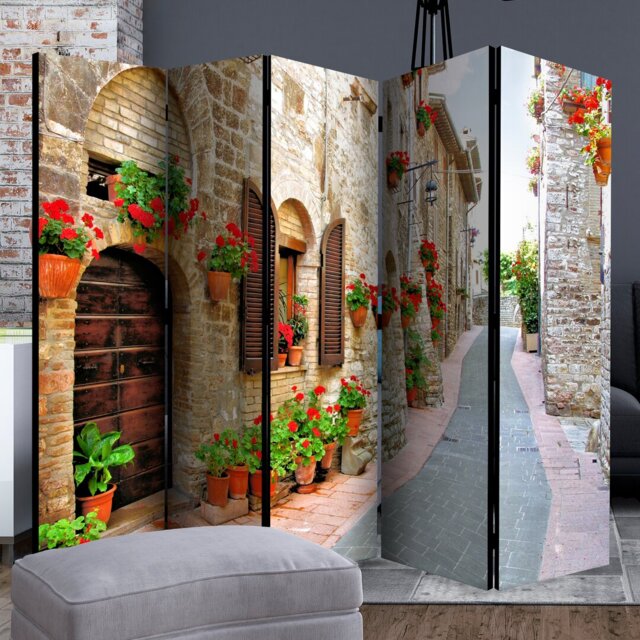 Chesapeake 225cm W x 172cm H 5 - Panel Solid Wood Folding Room Divider