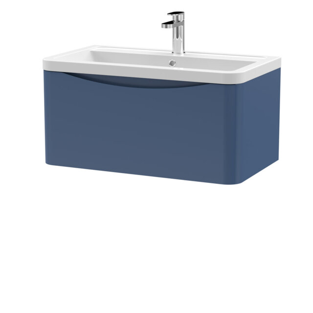 Lunar 800mm Single Bathroom Vanity with Integrated Vitreous China Basin