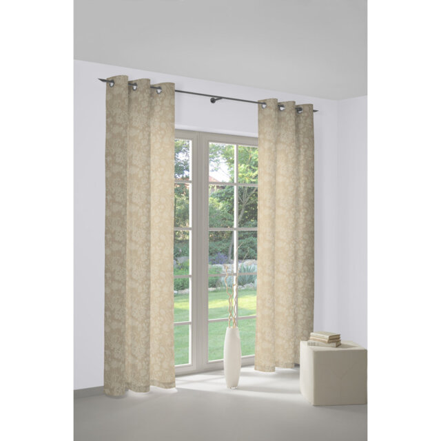 Micheal Cotton Room Darkening Curtain Single Panel