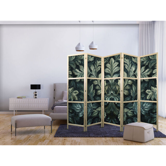 171cm H Solid Wood Folding Room Divider