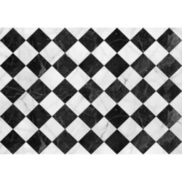 Rikst Geometric Vinyl Machine Printed Indoor / Outdoor Area Rug