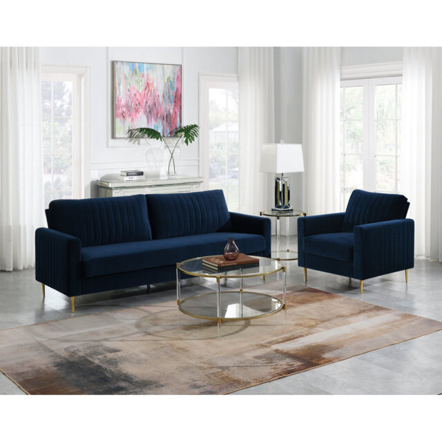 Marienthal 2 - Piece Velvet Living Room Set