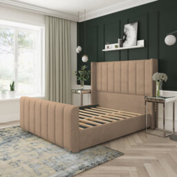 Aspen Plush Velvet Upholstered Bed Frame