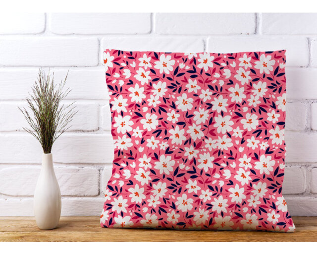 Louis Small Cute Flower Floral Scatter Cushion with Filling
