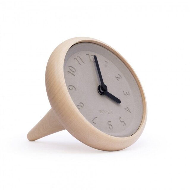 Analogue Maple Solid Wood Mechanical Tabletop Clock