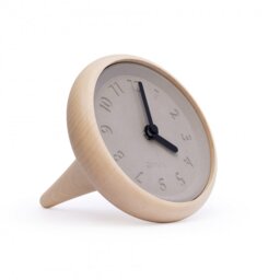 Analogue Maple Solid Wood Mechanical Tabletop Clock