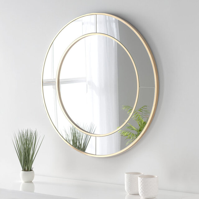 Round Contemporary Mirror