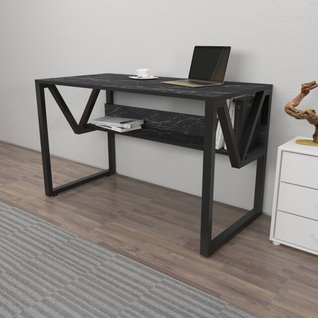 Lona 120Cm W Rectangular Computer Desk