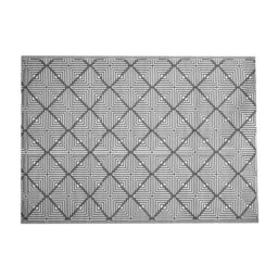 Gillian 1.5M X 2.1M Alexandria Large Outdoor Alfresco Patio Rug Mat In Grey
