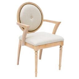 Ehlers 49cm H Linen Upholstered Accent in Beige