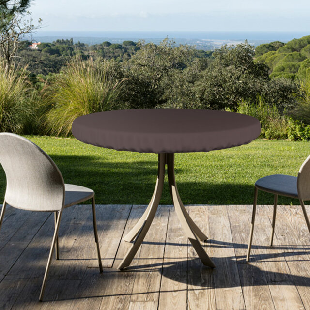 Heavy-Duty Multipurpose Round Patio Table Cover, Waterproof Outdoor UV-Resistant Table Top Cover