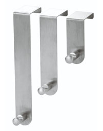 Stainless Steel Hanging 3 - Hook Coat Rack