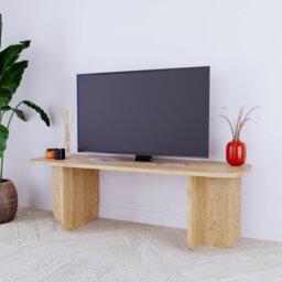 Beca TV Stand 100 cm Small TV Unit for TVs up to 43 Inch, Modern Compact TV Table Stand with Storage Shelf, TV Cabinet for Living Room, Media Console