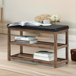 Entryway 3 Tier Wood Shoe Bench, Shoe Rack, Entryway Furniture