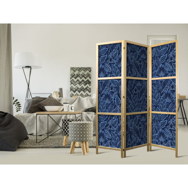171cm H Solid Wood Folding Room Divider