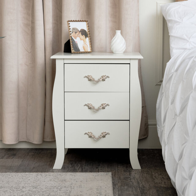 Aegeus 48cm W Manufactured Wood Bedside Table