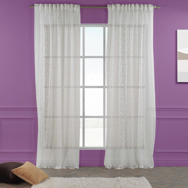 Extra Long & Extra Wide Classic Lace Single Panel Curtain