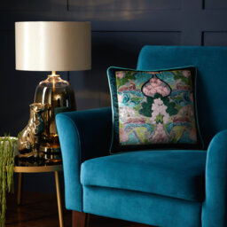 Suburban Jungle Damask Square Scatter Cushion with Filling