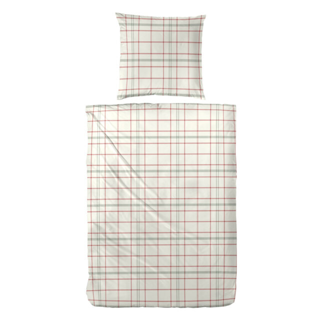 Dilly Cotton Chequered Duvet Cover Set with Pillow Shams Included