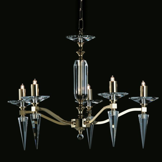 Nickelsville 5 - Light Candle Style Chandelier