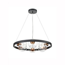 Leavenworth 6 - Light Waggon Wheel Chandelier