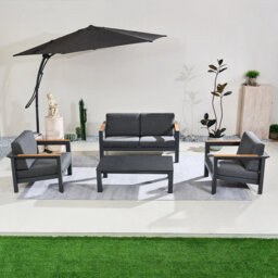 MIMO 4-Seater Aluminium Outdoor Sofa Set with Coffee Table