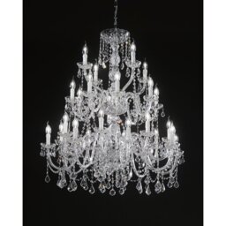 Novara 28 - Light Candle Style Chandelier