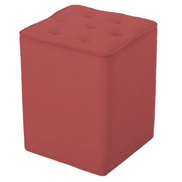 Hepler 40Cm Wide Velvet Tufted Square Pouffe Ottoman