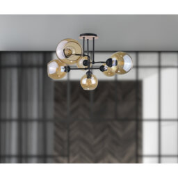 Glass Semi Flush Mount