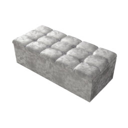 Alaxander 102cm Wide Rectangle Geometric Standard Ottoman with Storage