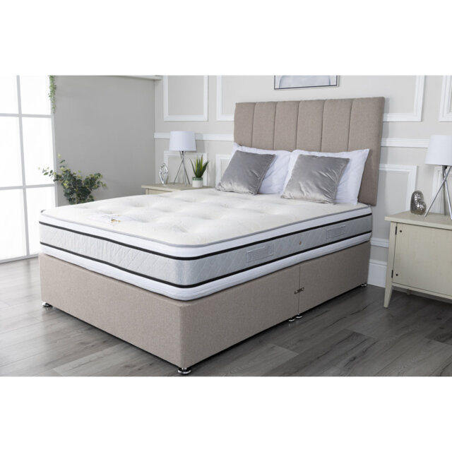 Aspelare Upholstered Bed with Mattress