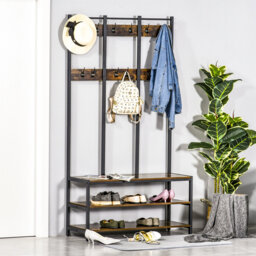 Manrique Hall Tree 100cm Wide with Bench and Shoe Storage